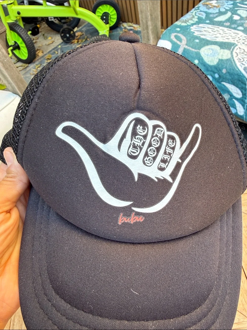 Black Shaka Logo toddler Trucker Hat